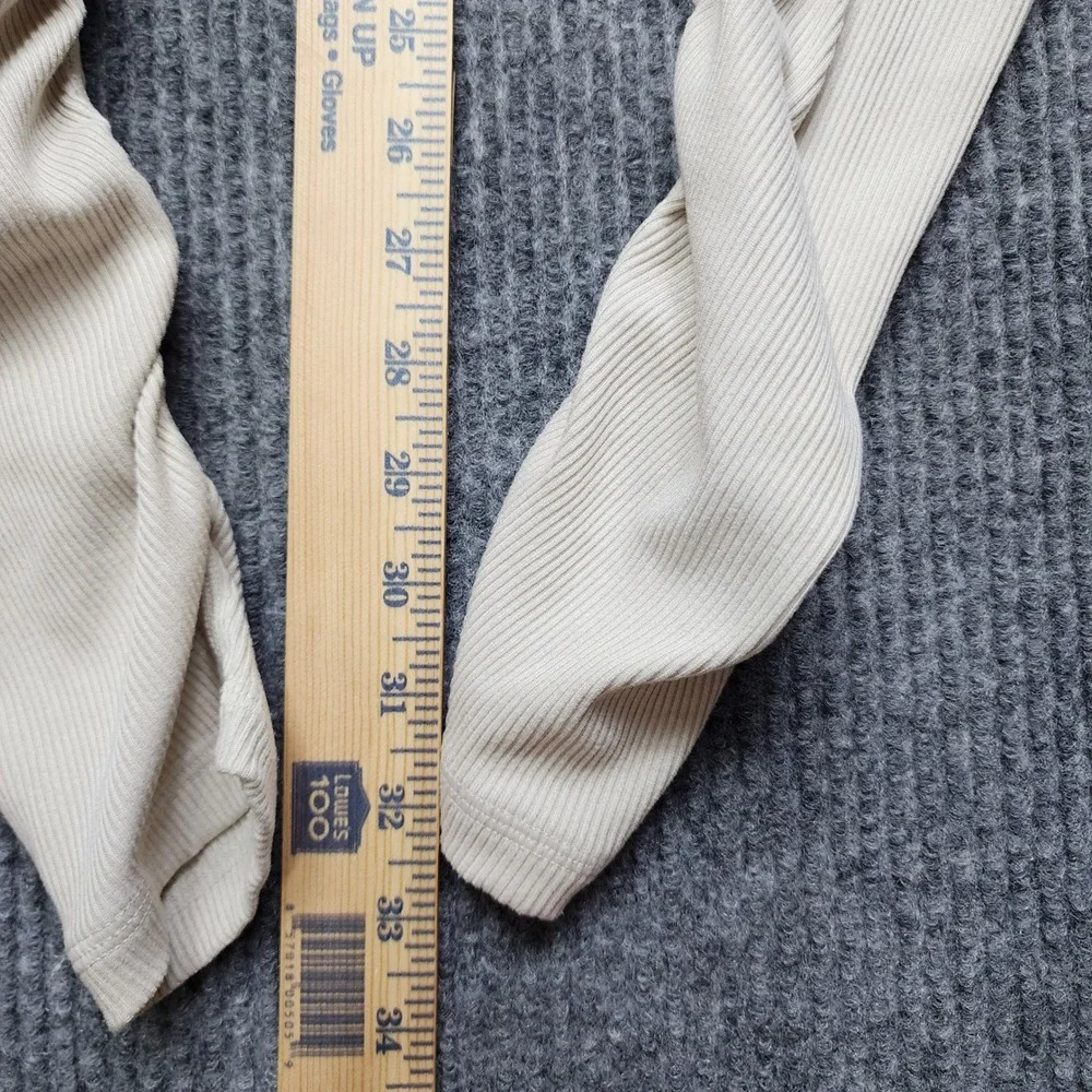 Alo Yoga Goddess Ribbed Legwarmers Leggings Heather Beige Small W5432R